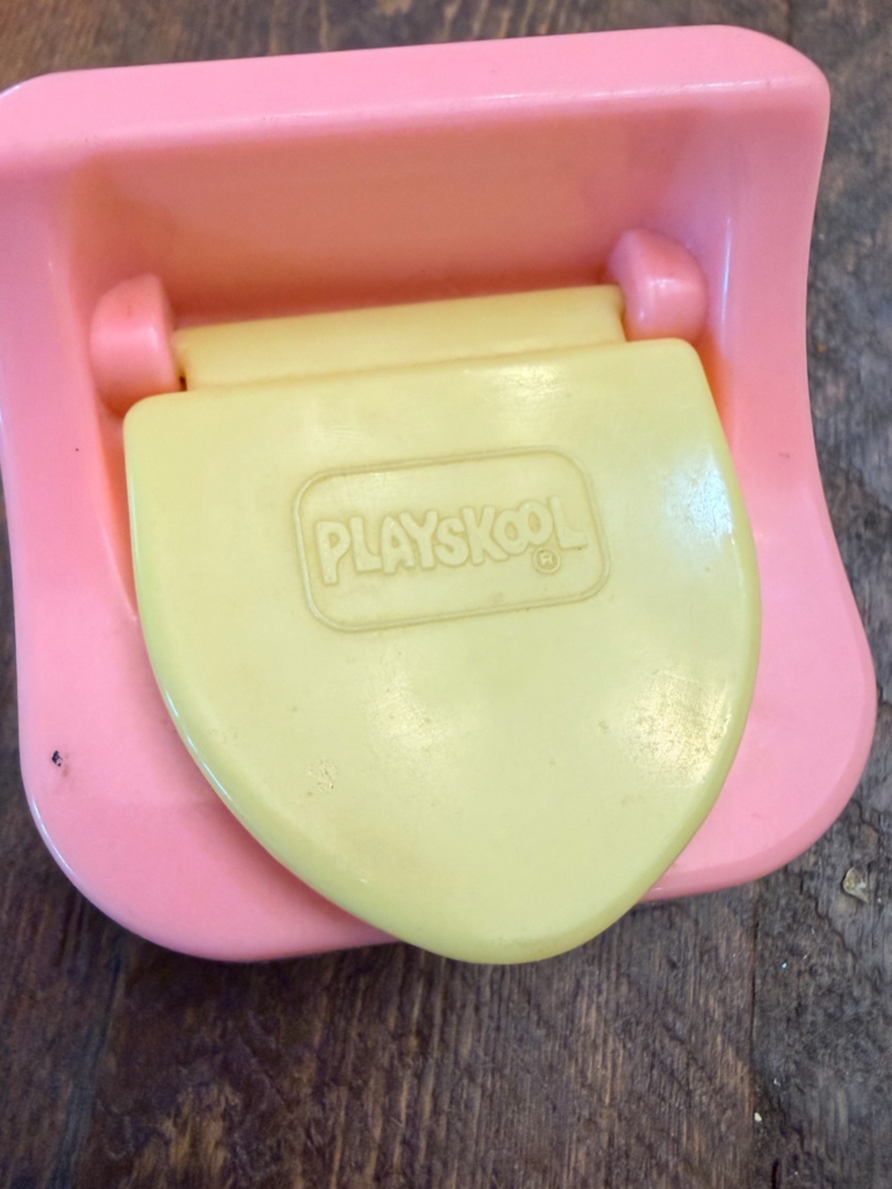 Vintage Playskool Potty Training Dollhouse Replacement Toy #1535 Pink Toilet GUC
